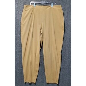 ATHLETA Pants Womens 20 Brooklyn Heights Vienna Slim Stretch Tapestry Gold EUC